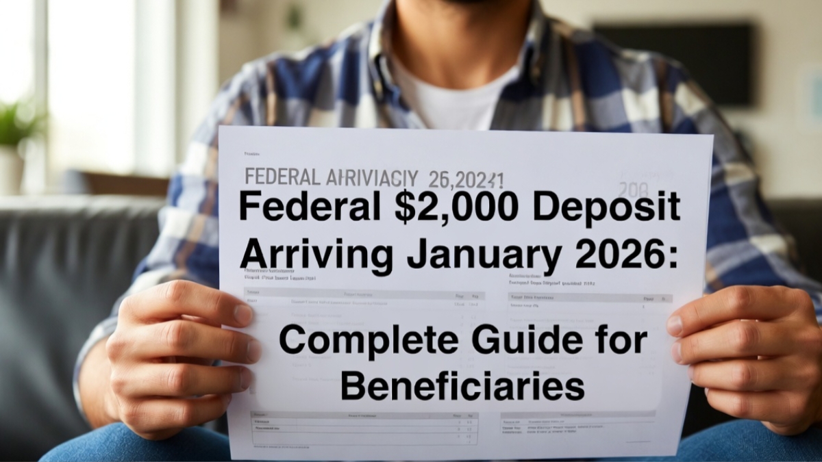 Federal $2,000 Deposit Arriving January 2026