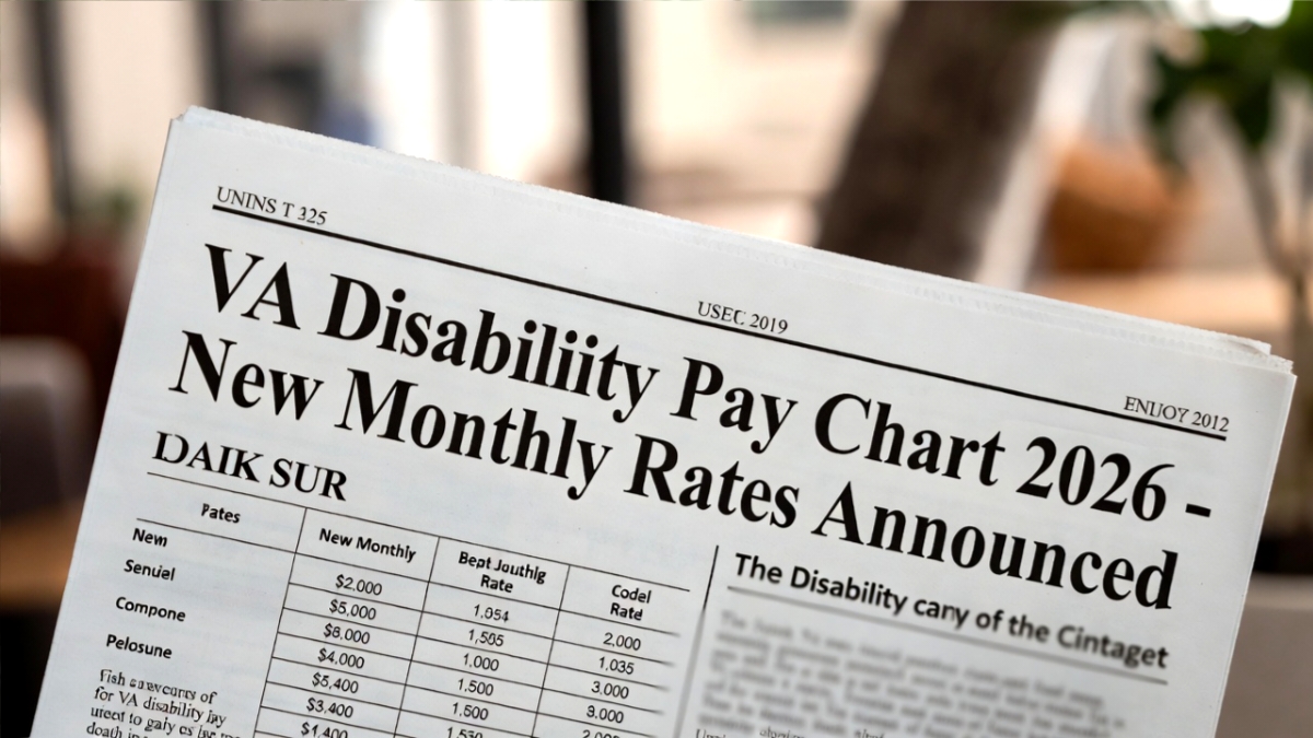 VA Disability Pay Chart 2026
