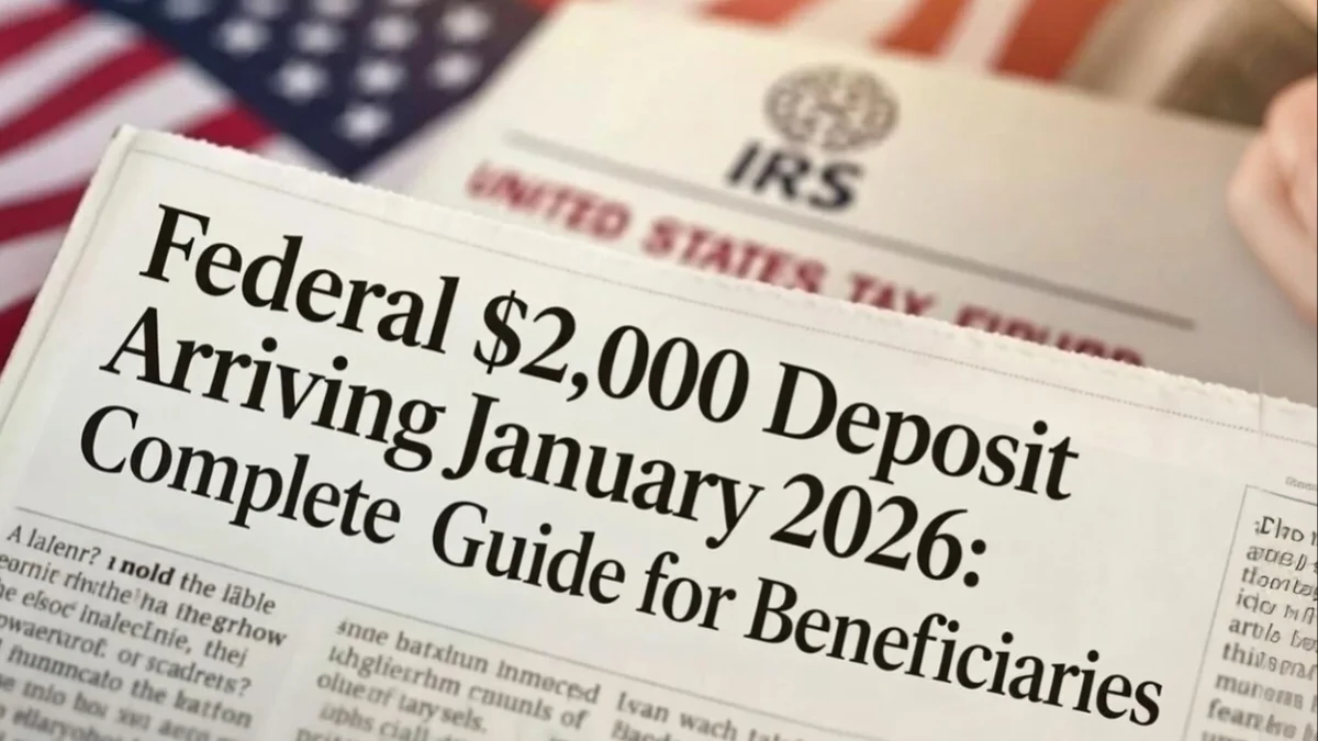 Federal $2,000 Deposit Arriving January 2026